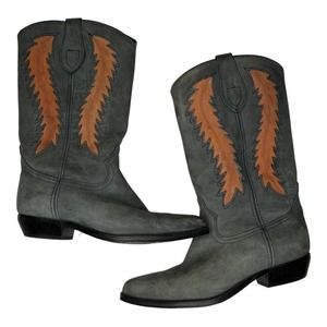 VINTAGE Dingo Suede Cowboy Boots Size 6.5